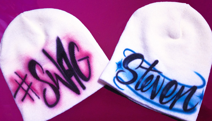 airbrushed beanies